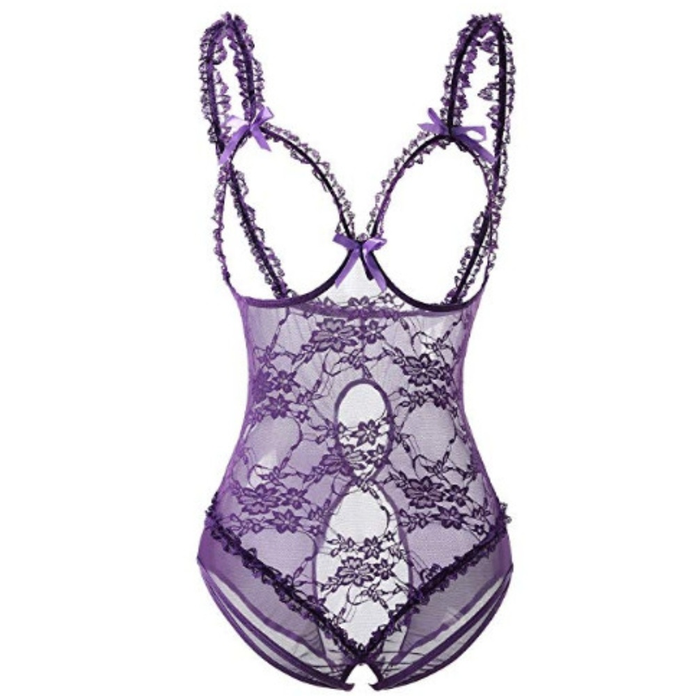 Sexy Teddy Lace Bodysuit Babydoll Lingerie